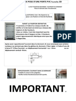 Porte de Service PVC Vitree Poussant Gauche H X L CM 207116 Assemblysheet