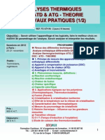 Formation Continue Analyse Thermique DSC ATD ATG Analyse Thermogravimetrique Theorie &amp Pratique 2012