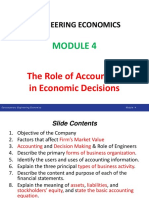 Module 4 - Introduction Accounting in Economic Decisions