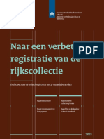 Naar Een Verbeterde Registratie Van de Rijkscollectie Rapport Inspectie Overheidsinformatie en Erfgoed Oktober 2021