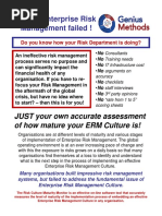 Risk Culture Maturity Monitor