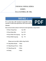 Contoh Soal Modal Kerja