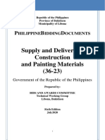 Supply and Delivery of Construction and Painting Materials (36-23)