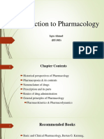 1 Intro To Pharmacology 2023