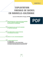 L'Exploitation Des Minerais de Nickel en Nouvelle-Calédonie: Chapitre 1