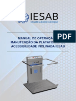 Manual de Operação e Manutenção - Plataforma de Acessibilidade Inclinada IESAB