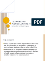 1.3 Models of Psychological Well-Being Carol Ryff and Martin Seligman