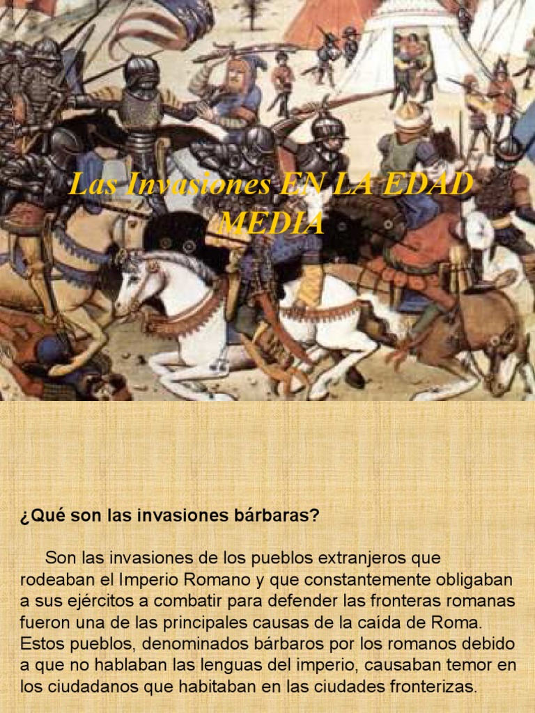 Invasiones Bárbaras y Caída de Roma | PDF | Edades medias | Feudalismo