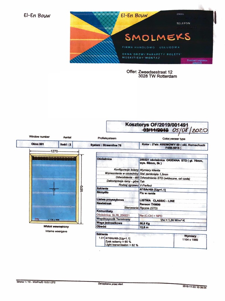 Window and frames - quotation | PDF