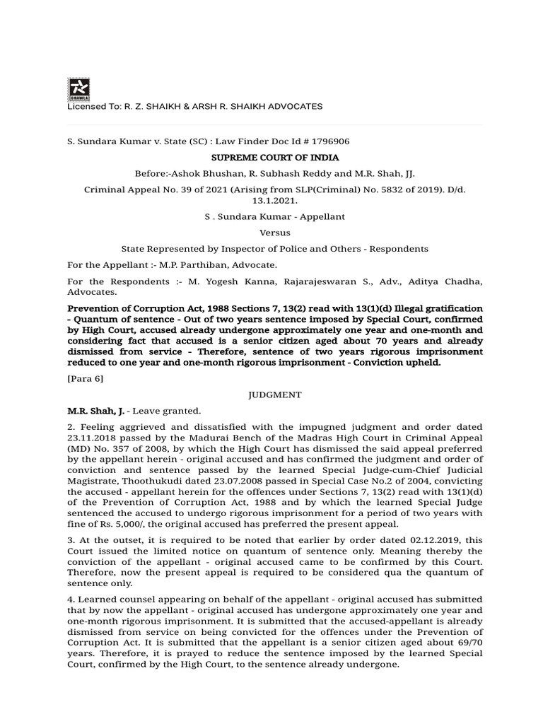 Short Sentence PDF Sentence (Law) Appeal