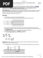 Application of Bernoulli's Theorem