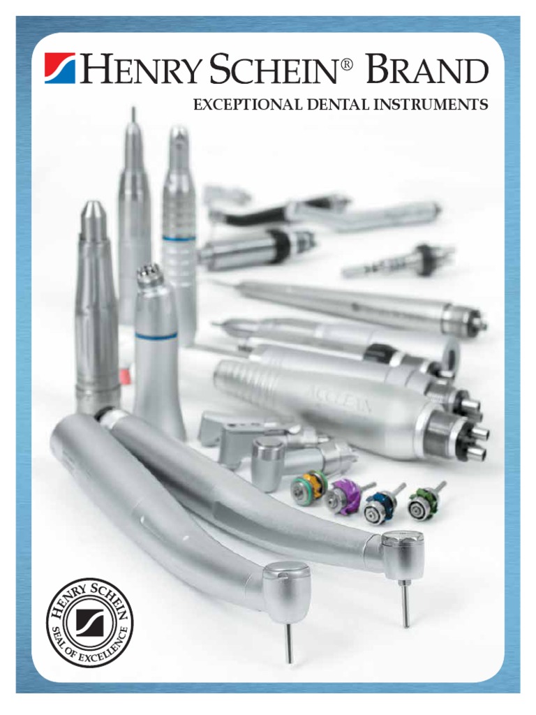 Henry Schein Brand Handpieces PDF Manufactured Goods