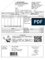 Factura Credito: Administración Nacional de Electricidad