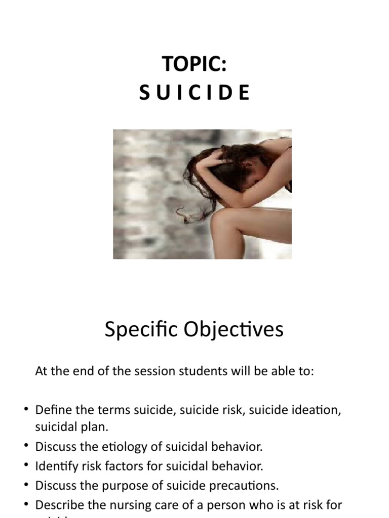 Suicide Revised 2 | PDF