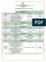 Agenda Semanal Julio 10 Al 14 de 2023