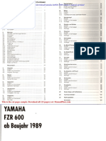Yamaha Fzr600 1989 Service Manual German