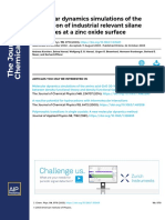 Molecular Dynamics Simulations of The Adsorption of Industrial Relevant Silane Molecules at A Zinc Oxide Surface