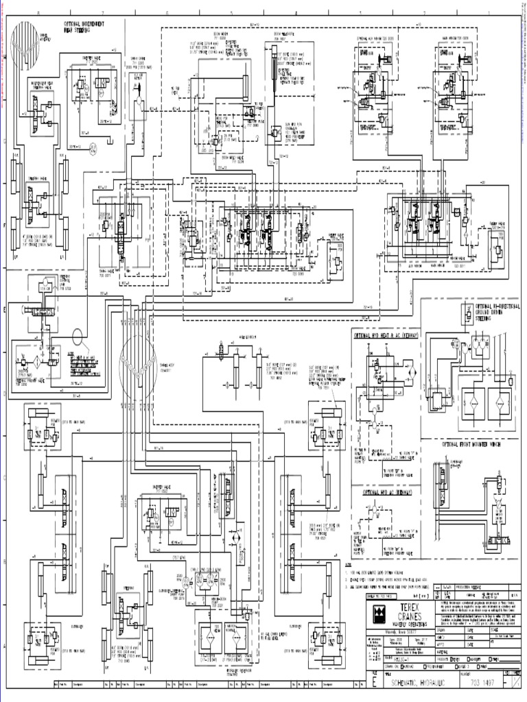 Terex RT230 Electrical & Hydraulic Schematic | PDF | Technology ...