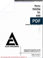 Fiat Allis 645 Wheel Loader Parts Catalog 16f17383