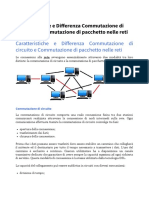 Differenza Tra Commutazione Di Circuito e Commutazione Di Pacchetto