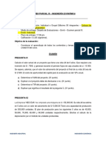 Examen Parcial - Unidad III - Ing. Económica