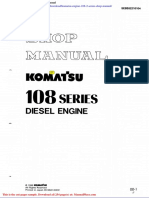 Komatsu Engine 108 2 Series Shop Manual