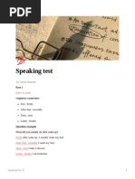 Speaking Test