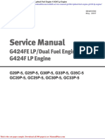 Doosan Forklift Service Manual G424fe Lpdual Fuel Engine g424f LP Engine