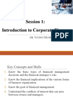 Session 1 - Corporate Finance