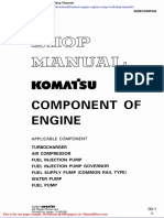 Komatsu Engine Engine Comp Workshop Manuals