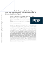 Assessment of Radio-Frequency Radiation Exposure Level From Selected Mobile Base Stations (MBS) in Lokoja, Kogi State, Nigeria