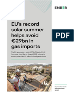 Analysis EUs Record Solar Summer Helps Avoid E29bn in Gas Imports