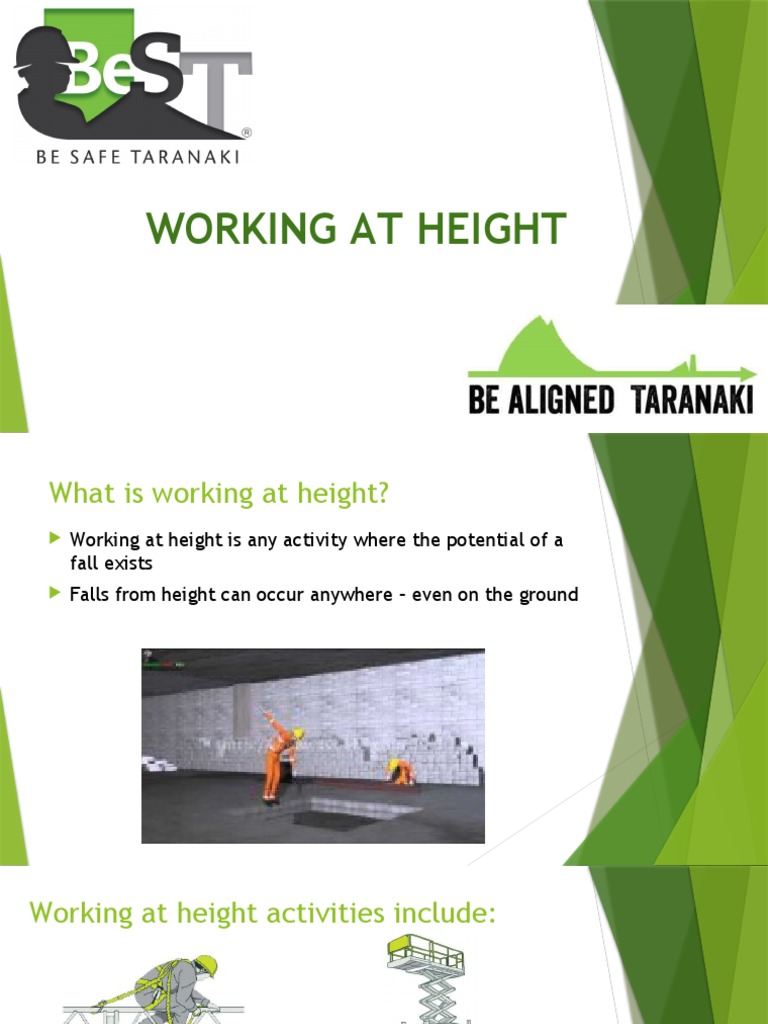 Working at Height Safety Guidelines | PDF | Scaffolding | Personal ...