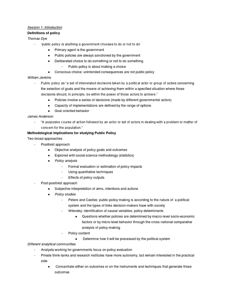 Policy Analysis | PDF