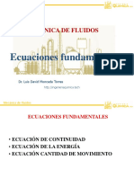 SEMANA 3 Ecuaciones Fundamentales de Un Flujo