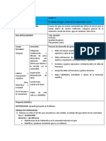 Plan Analitico El Cuidado Del Agua