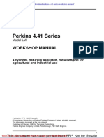 Perkins 4 41 Series Workshop Manual