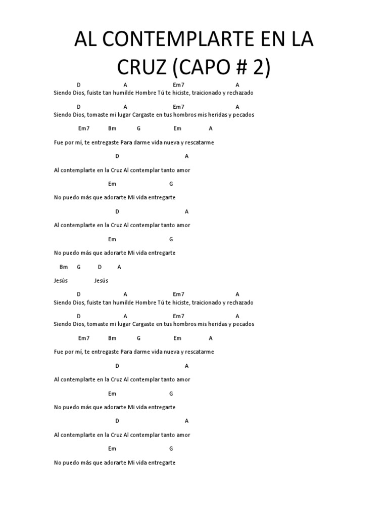 Al contemplarte en la cruz PDF