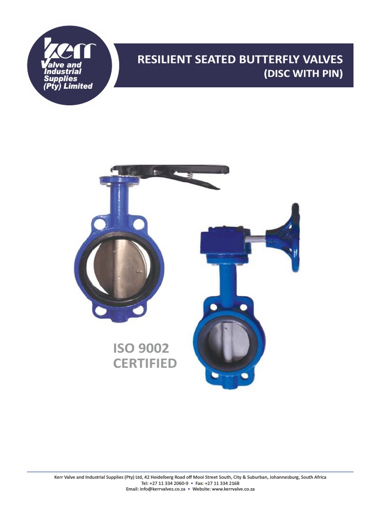 Resilient Seated Butterfly Valves Overview | PDF