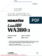 Komatsu Wheel Loader Wa380 3 Shop Manual