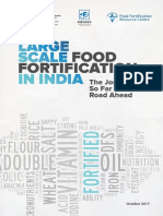 Large Scale Food Fortification in India. The Journey So Far and The Road Ahead.