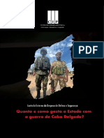 Quanto e Como Gasta o Estado Com A Guerra de Cabo Delgado 1