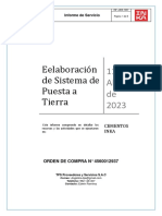Informe TPS - 1037 Elaboracion de Sistema de Pozo A Tierra en Planta de Pisco