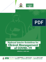 National Interim Guidelines For Clinical Management of COVID 19