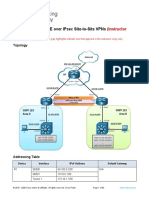 16.1.4 Lab - Implement GRE Over IPsec Site-To-Site VPNs - ILM