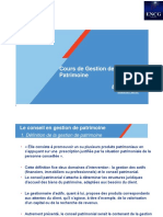 Gestion de Patrimoine - Support de Cours - ENCGS - M2