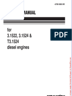 Komatsu Engine t3 1524 Workshop Manuals
