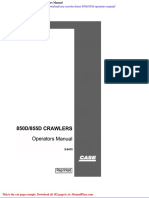 Case Crawler Dozer 850d 855d Operators Manual