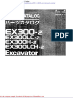 Hitachi Ex300 2 LC H LCH Excavator Parts Catalog