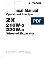 Hitachi Hydraulic Excavator Zx210w 3 Zx220w 3 Operational Principle